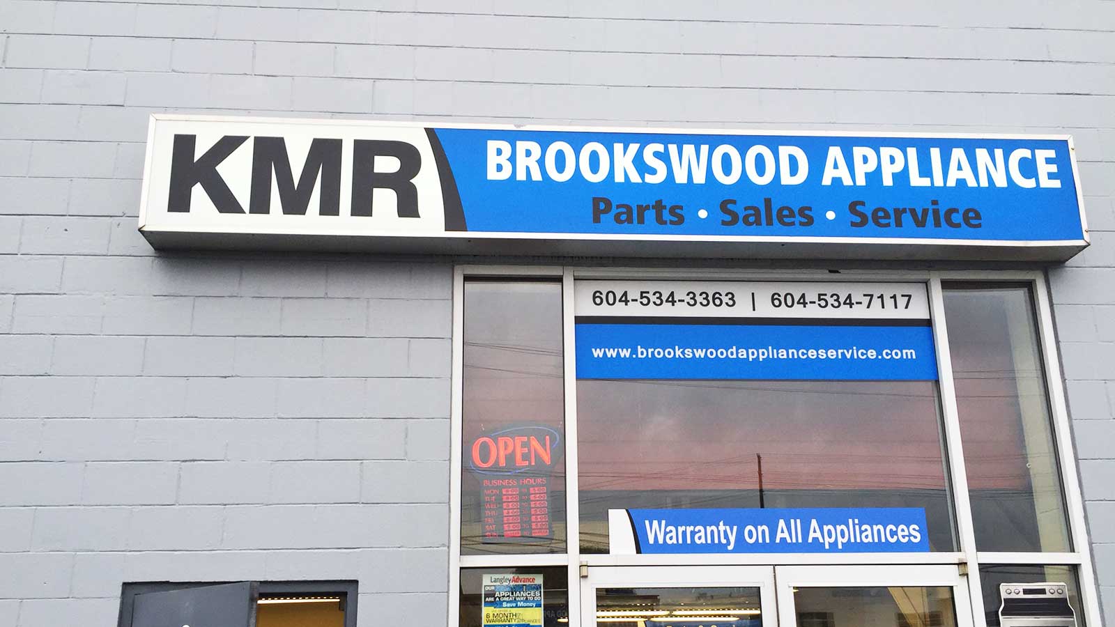 About KMR Brookswood Appliance